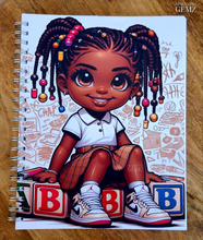Load image into Gallery viewer, "The Cool Kids ~ Girls" Handmade Subject Notebook