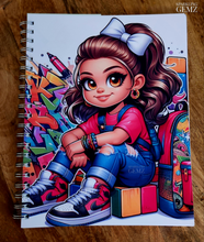 Load image into Gallery viewer, "The Cool Kids ~ Girls" Handmade Subject Notebook
