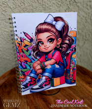 Load image into Gallery viewer, "The Cool Kids ~ Girls" Handmade Subject Notebook