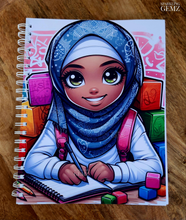 Load image into Gallery viewer, "The Cool Kids ~ Girls" Handmade Subject Notebook