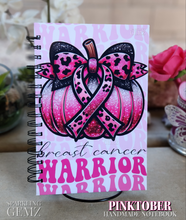Load image into Gallery viewer, "Pinktober" Handmade Notebook