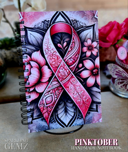 Load image into Gallery viewer, "Pinktober" Handmade Notebook