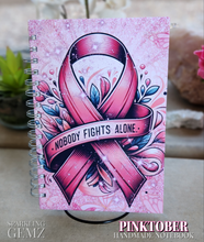 Load image into Gallery viewer, "Pinktober" Handmade Notebook