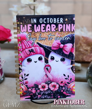 Load image into Gallery viewer, "Pinktober" Handmade Notebook