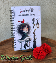 Load image into Gallery viewer, "Winter Girls" Handmade Notebook