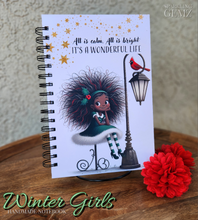Load image into Gallery viewer, "Winter Girls" Handmade Notebook