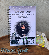 Load image into Gallery viewer, "Winter Girls" Handmade Notebook