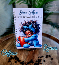 Load image into Gallery viewer, "Caffeine Queens" Handmade Journal