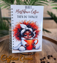 Load image into Gallery viewer, "Caffeine Queens" Handmade Journal