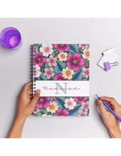 Load image into Gallery viewer, "Wildflowers" Handmade Subject Notebook