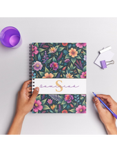 Load image into Gallery viewer, "Wildflowers" Handmade Subject Notebook
