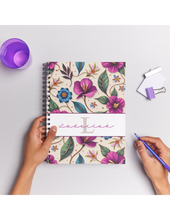 Load image into Gallery viewer, "Wildflowers" Handmade Subject Notebook