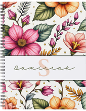 Load image into Gallery viewer, "Wildflowers" Handmade Subject Notebook
