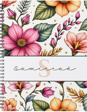 Load image into Gallery viewer, "Wildflowers" Handmade Subject Notebook
