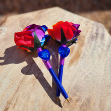 Load image into Gallery viewer, "Ravishing Rose" Faux Flower Pen