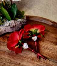 Load image into Gallery viewer, "Red Wine" Faux Flower Pen