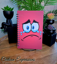 Load image into Gallery viewer, "Cartoon Expressions" Handmade Notebook