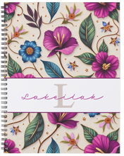 Load image into Gallery viewer, "Wildflowers" Handmade Subject Notebook
