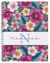 Load image into Gallery viewer, "Wildflowers" Handmade Subject Notebook