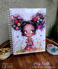 Load image into Gallery viewer, "Whimsical Girl" Handmade Subject Notebook