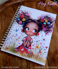 Load image into Gallery viewer, "Whimsical Girl" Handmade Subject Notebook