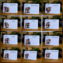 Load image into Gallery viewer, "Coffee Gnomes" Handmade Desk Calendar
