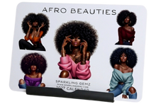 Load image into Gallery viewer, "Afro Beauties" Handmade Desk Calendar