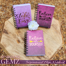 Load image into Gallery viewer, "Grunge" Inspirational Mini Notebook