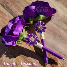 Load image into Gallery viewer, "Purple Passion" Faux Flower Pen