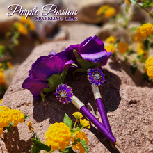 Load image into Gallery viewer, "Purple Passion" Faux Flower Pen