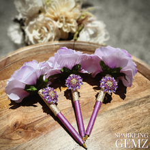 Load image into Gallery viewer, "Lavender Bliss" Faux Flower Pen