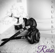 Load image into Gallery viewer, "Skull Bling Rosa" Faux Flower Pen