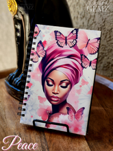 Load image into Gallery viewer, "Breast Cancer Awareness" Handmade Notebook