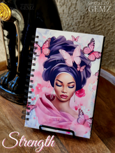 Load image into Gallery viewer, "Breast Cancer Awareness" Handmade Notebook