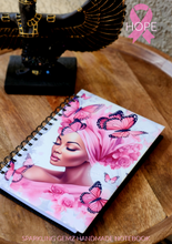 Load image into Gallery viewer, "Breast Cancer Awareness" Handmade Notebook