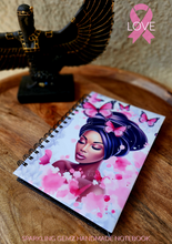 Load image into Gallery viewer, "Breast Cancer Awareness" Handmade Notebook