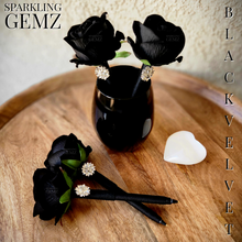 Load image into Gallery viewer, "Black Velvet" Faux Flower Pen