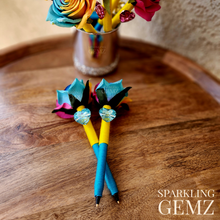 Load image into Gallery viewer, "Iris" Faux Flower Pen