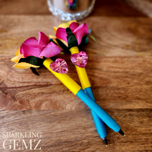 Load image into Gallery viewer, "Iris" Faux Flower Pen