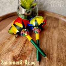 Load image into Gallery viewer, "Savannah Rose" Faux Flower Pen