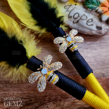 Load image into Gallery viewer, "Honey Bee II" Faux Feather Pen