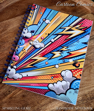 Load image into Gallery viewer, "Cartoon Comics~ Zap" Handmade Subject Notebook