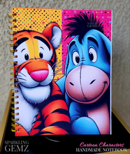 Load image into Gallery viewer, "Cartoon Characters" Handmade Subject Notebook
