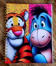 Load image into Gallery viewer, "Cartoon Characters" Handmade Subject Notebook