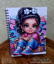 Load image into Gallery viewer, "The Cool Kids ~ Girls" Handmade Subject Notebook