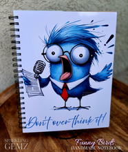 Load image into Gallery viewer, "Funny Birds" Handmade Subject Notebook