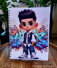 Load image into Gallery viewer, "The Cool Kids ~ Boys" Handmade Subject Notebook