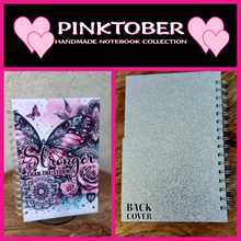 Load image into Gallery viewer, "Pinktober" Handmade Notebook