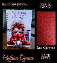 Load image into Gallery viewer, "Caffeine Queens" Handmade Journal