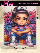 Load image into Gallery viewer, "The Cool Kids ~ Girls" Handmade Subject Notebook